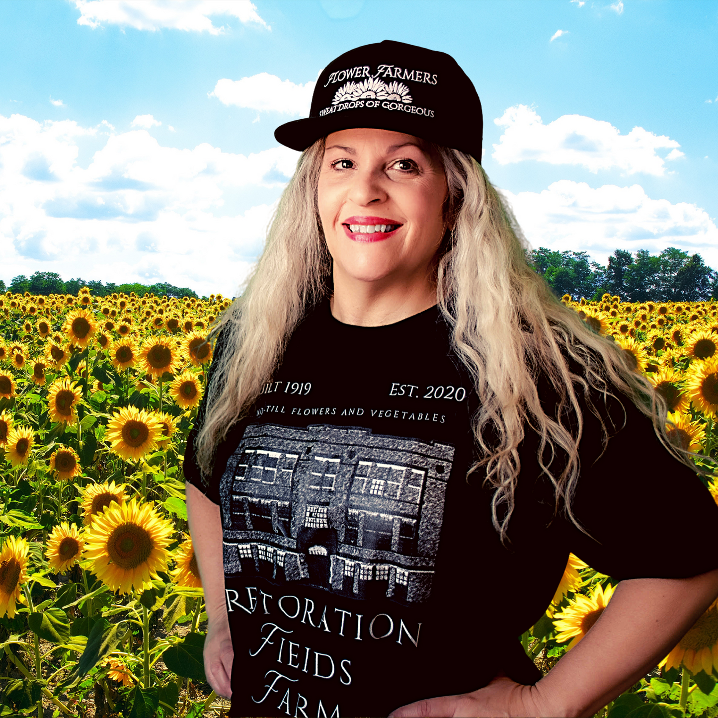 No-Till Flower Farmer Trucker Hat