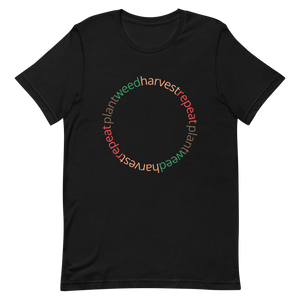 Plant Weed Harvest Repeat t-shirt